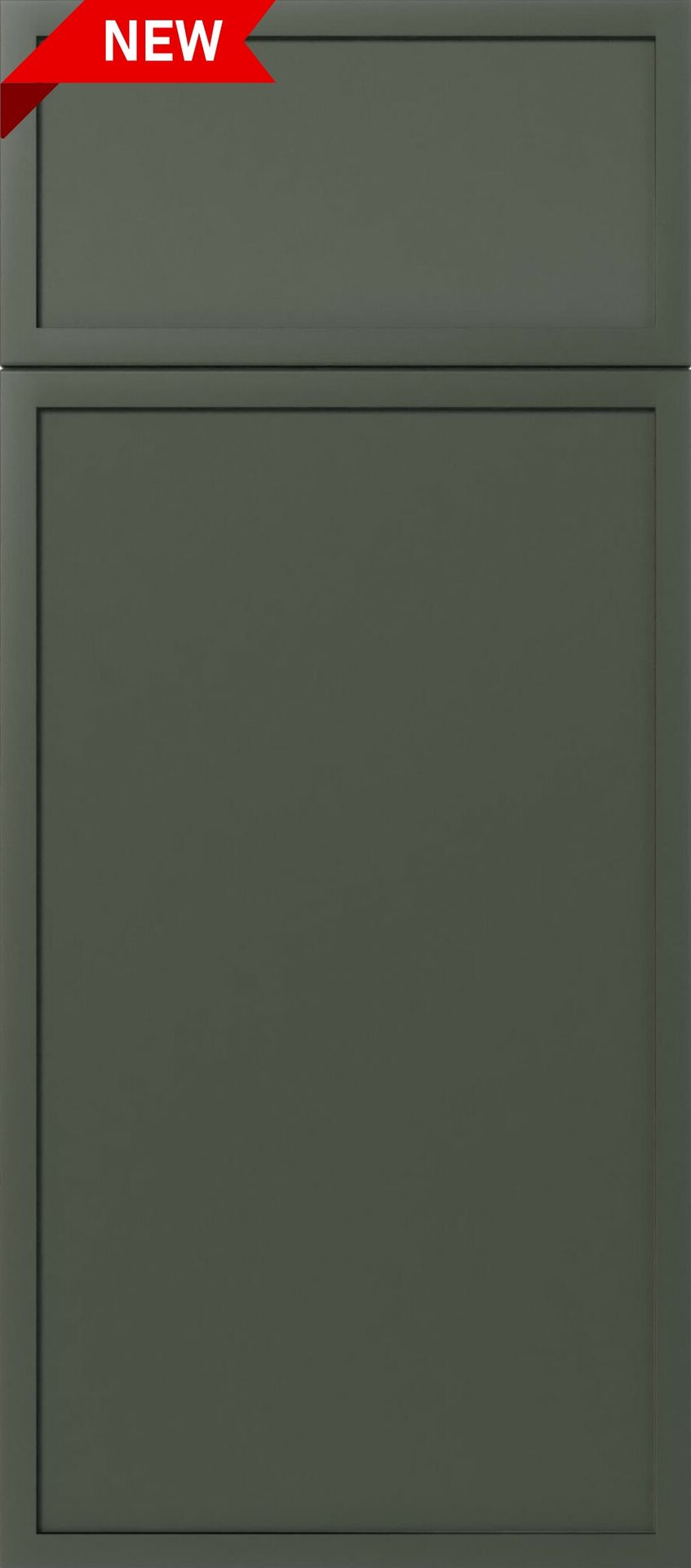 Mini Shaker Olive Aston Green slim frame cabinet door